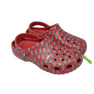 Crocs Classic Clogs Men Size 13 Slip On Holiday Vineyard Vines Christmas Trees